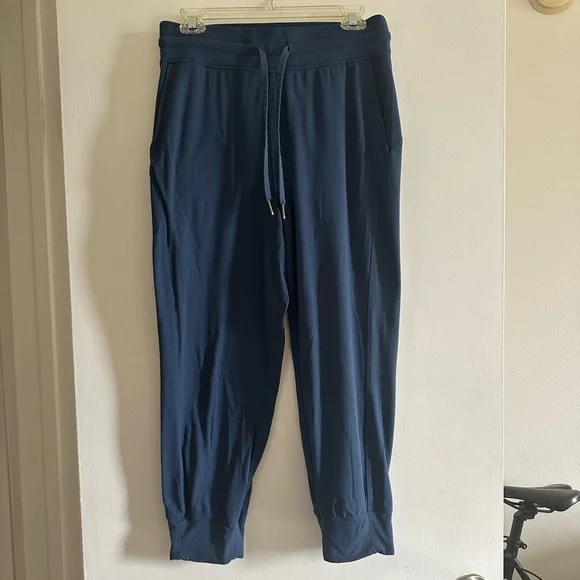 Lululemon Athletica Mineral Blue Ready to Rulu High Rise Cropped Jogger Size 8 - Picture 6 of 11
